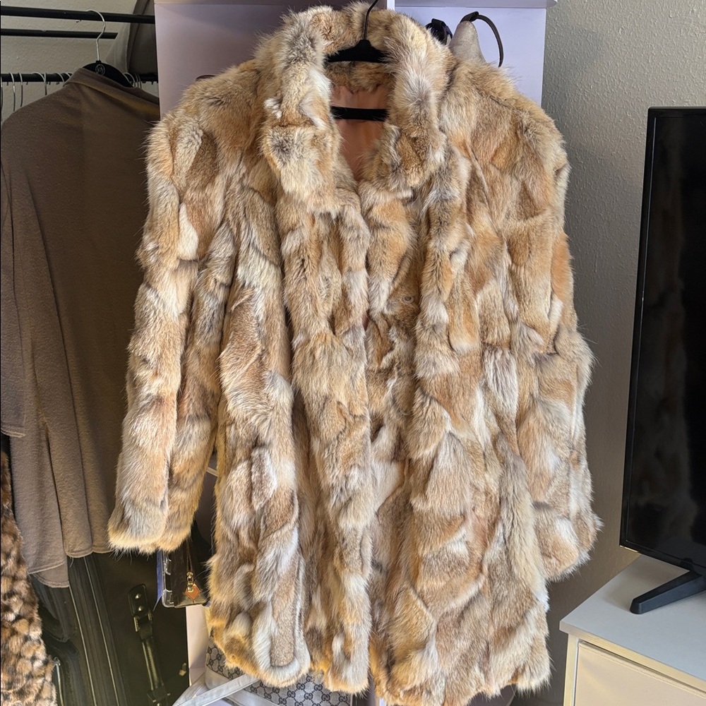 Beautiful Real Fox Fur Coat